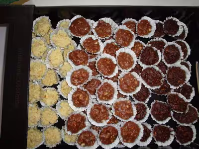 Chocolats au lait fourrés au caramel