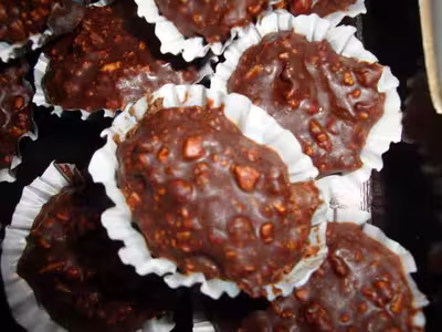 Rochers au chocolat noir