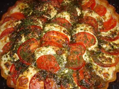 Tarte mozzarella et tomates par patfran