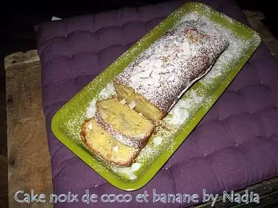Cake à la banane et noix de coco