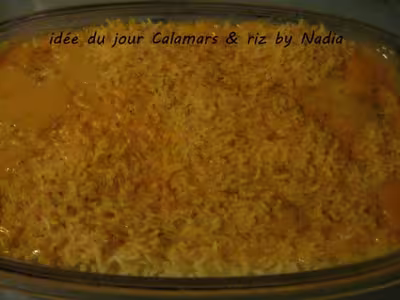 Calamars et  riz