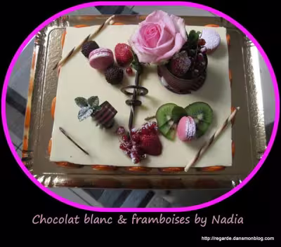 Chocolat blanc et framboises par vinopall
