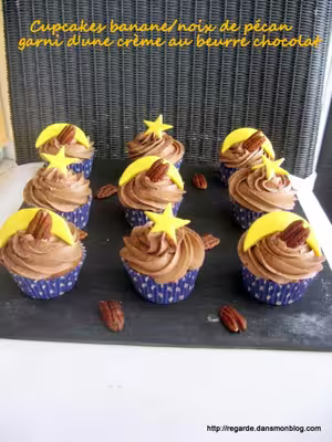 Cupcakes banane, choco