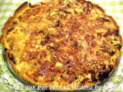 Quiche aux poireaux et lardons par vinopall