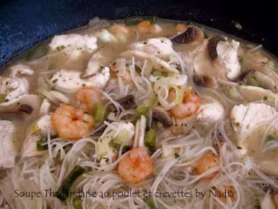 Soupe Thaïlandaise au poulet et crevettes par vinopall