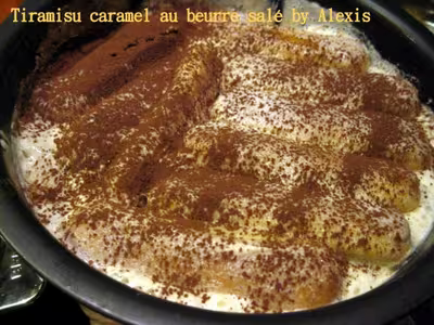 Tiramisu au caramel beurre salé et mascarpone