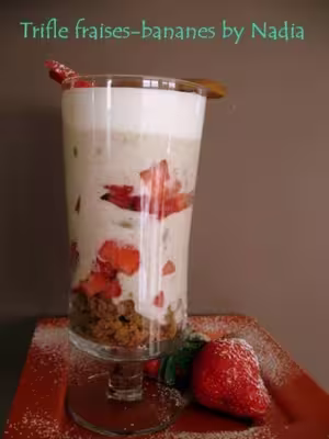 Trifle fraises-bananes et spéculoos