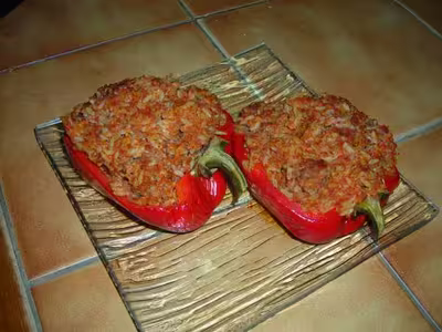 Poivrons farcis à la romaine par kimy-IDE