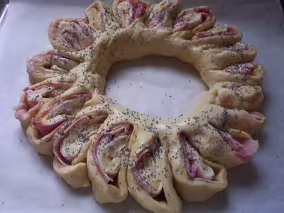 Thermomix: Couronne de jambon et fromages