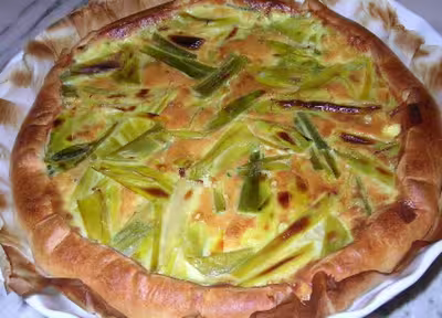 Tarte aux poireaux
