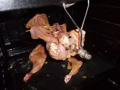 Lapin au tourne broche