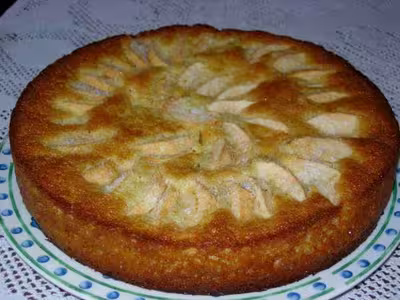 Gâteau aux pommes et noix de coco