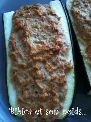 Recette WW: Courgettes farcies au thon (PP)