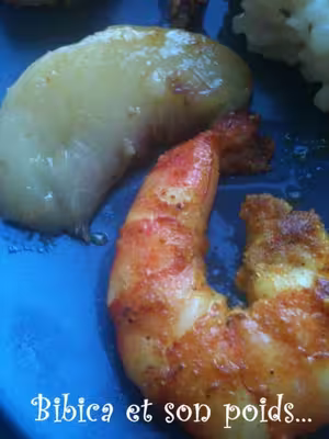 Recette WW: Crevettes tigrées au curry (PP)