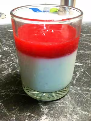 WW: Pana cotta allégée au coulis de fraise (PP) par Bibica