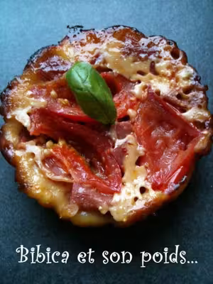 Recette WW: Petite tatin de tomate, parmesan et bacon  (PP)