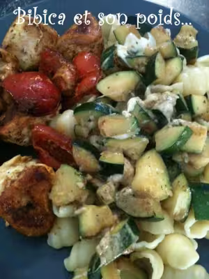 Recette WW: Poêlée de courgette et mozzarella (PP)