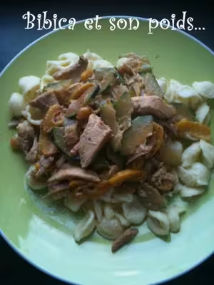 WW : Poulet fumé aux courgettes et philadelpia (PP)