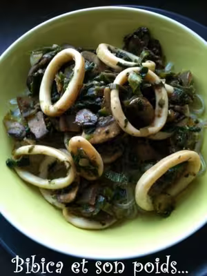WW: Wok de calamar et nouilles de riz (PP)