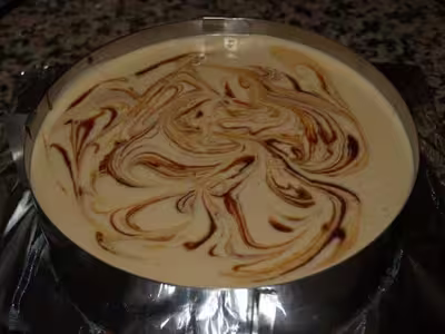 Gâteau au fromage et caramel