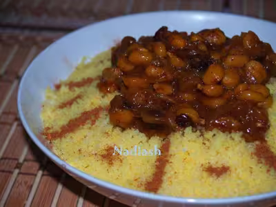 Couscous tfaya par nadiash
