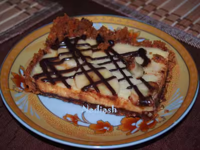 Tarte au flan et banane