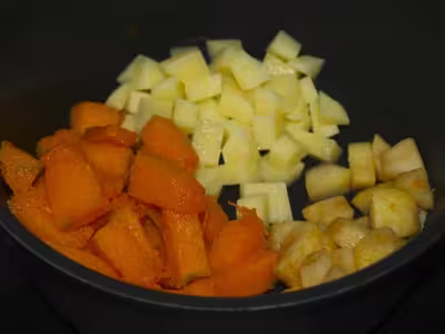 Velouté de potiron et pomme