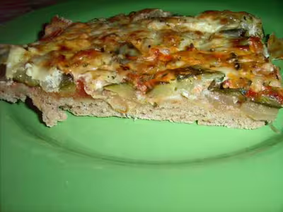 Recette diététique: Tarte courgettes - oignons