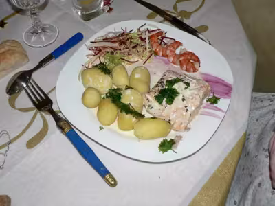 Dos de saumon sauce au beurre blanc