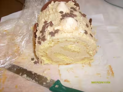 Bûche au café crème au beurre par meknassia