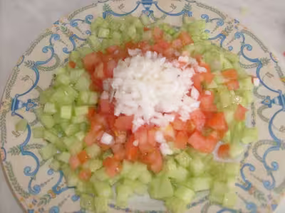 Salade marocaine concombre par meknassia