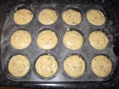Muffins aux pépites de chocolat par manu6500