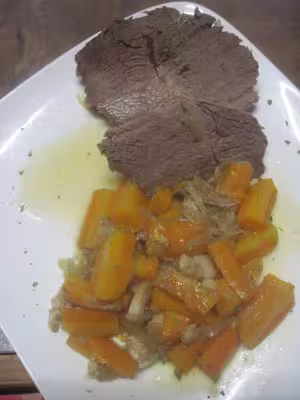 Aiguillettes de boeuf à braiser aux carottes