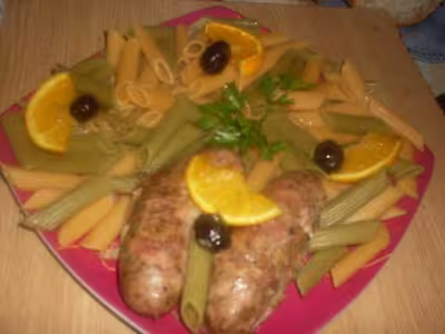 Andouillettes à l'orange