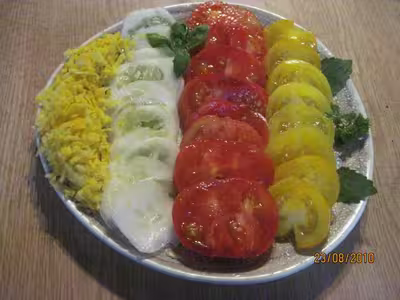 Salade de légumes anciens au basilic