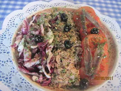 Salade d'endives aux tomates et thon