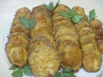 Beignets à l'aubergine et courgette