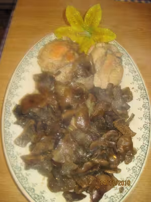 Blanquette de dinde aux pleurotes