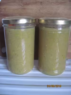 Stérilisation de soupe de courgettes jaunes par Tatie21