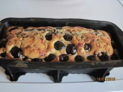 Cake aux cerises noires