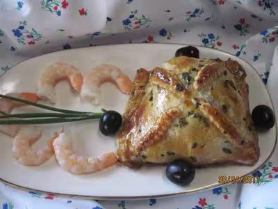 Carrés gourmands de saumon et crustacé