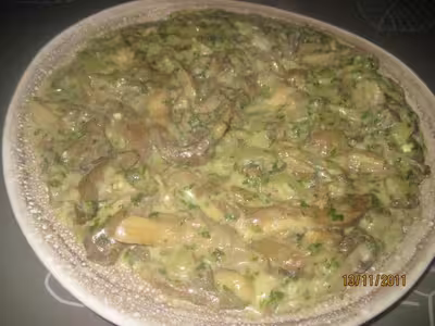 Pleurotes à la crème persillée