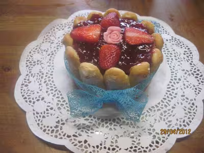 Charlotte aux fraises et mascarpone