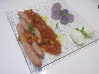 Chipolatas à la sauce tomate au massalé