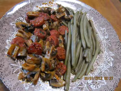 Chorizo aux champignons