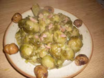 Choux de Bruxelles aux lardons fumés par Tatie21