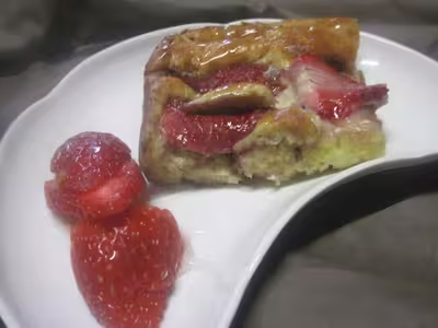 Clafoutis aux fraises et mascarpone