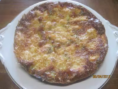 Clafoutis aux poireaux et saumon rose
