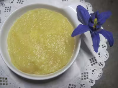 Compote de pommes, coing au miel d'acacia