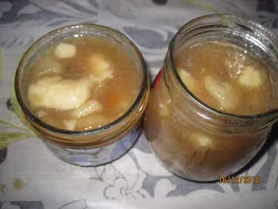 Confiture de poires au sucre roux